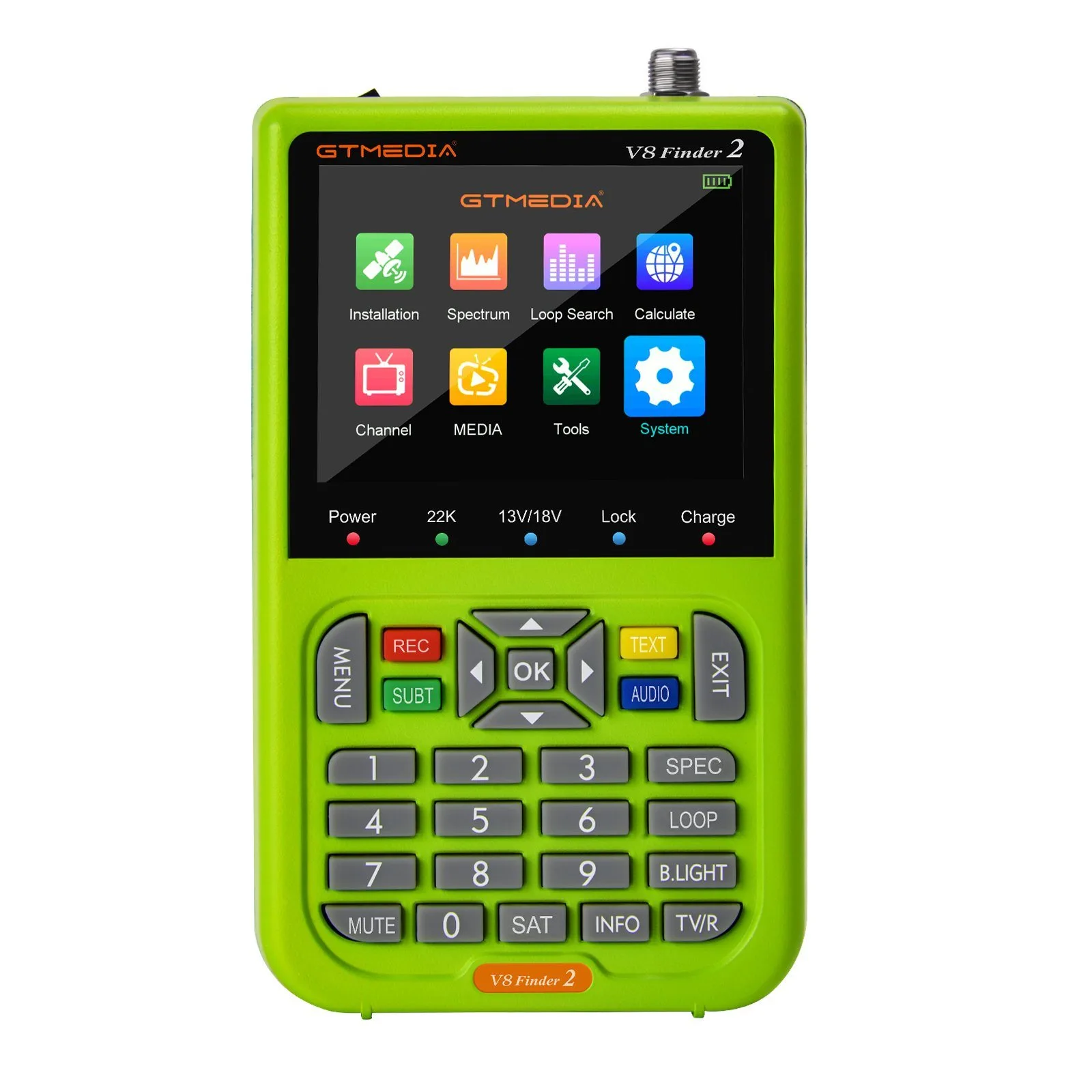 GTMEDIA V8 Finder2 – Misuratore Satellitare Portatile DVB-S/S2 Con Schermo LCD 3.5” E Decoder H.264