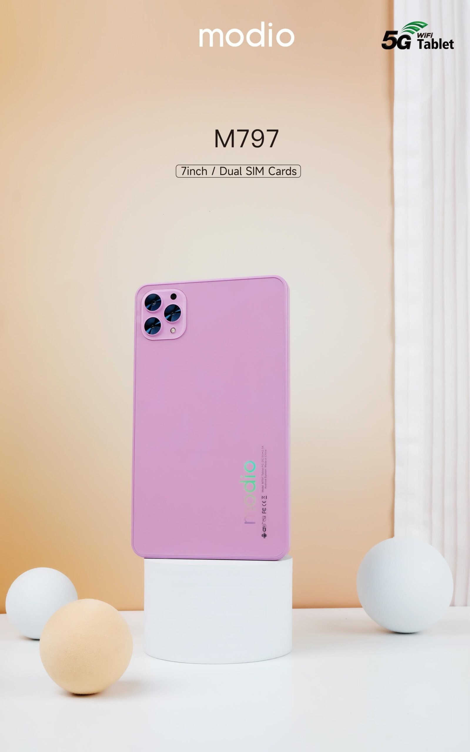 Tablette Modio 7" 4G Dual Sim Clavier 6/256GB M797 – Image 3
