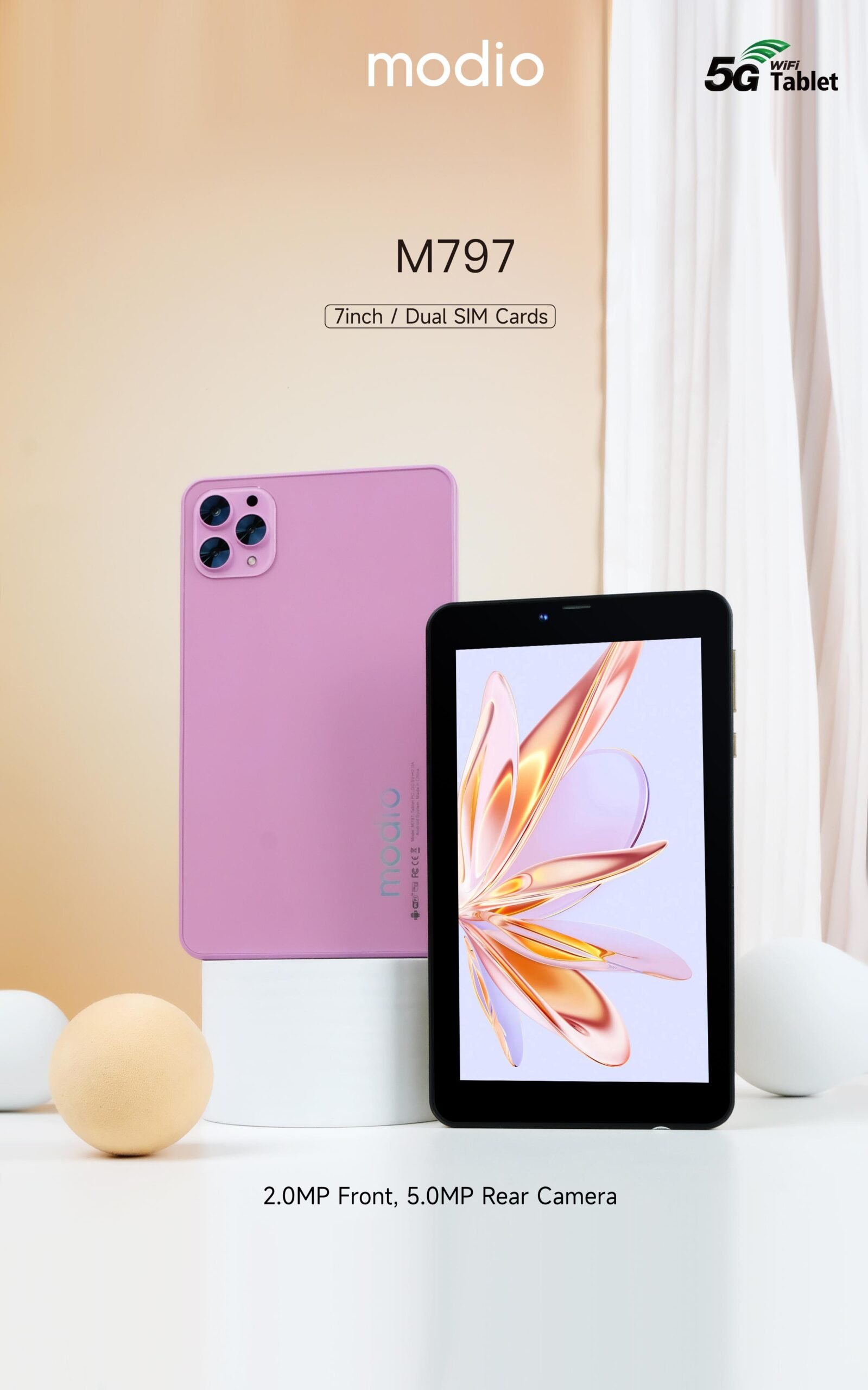 Tablette Modio 7" 4G Dual Sim Clavier 6/256GB M797 – Image 4