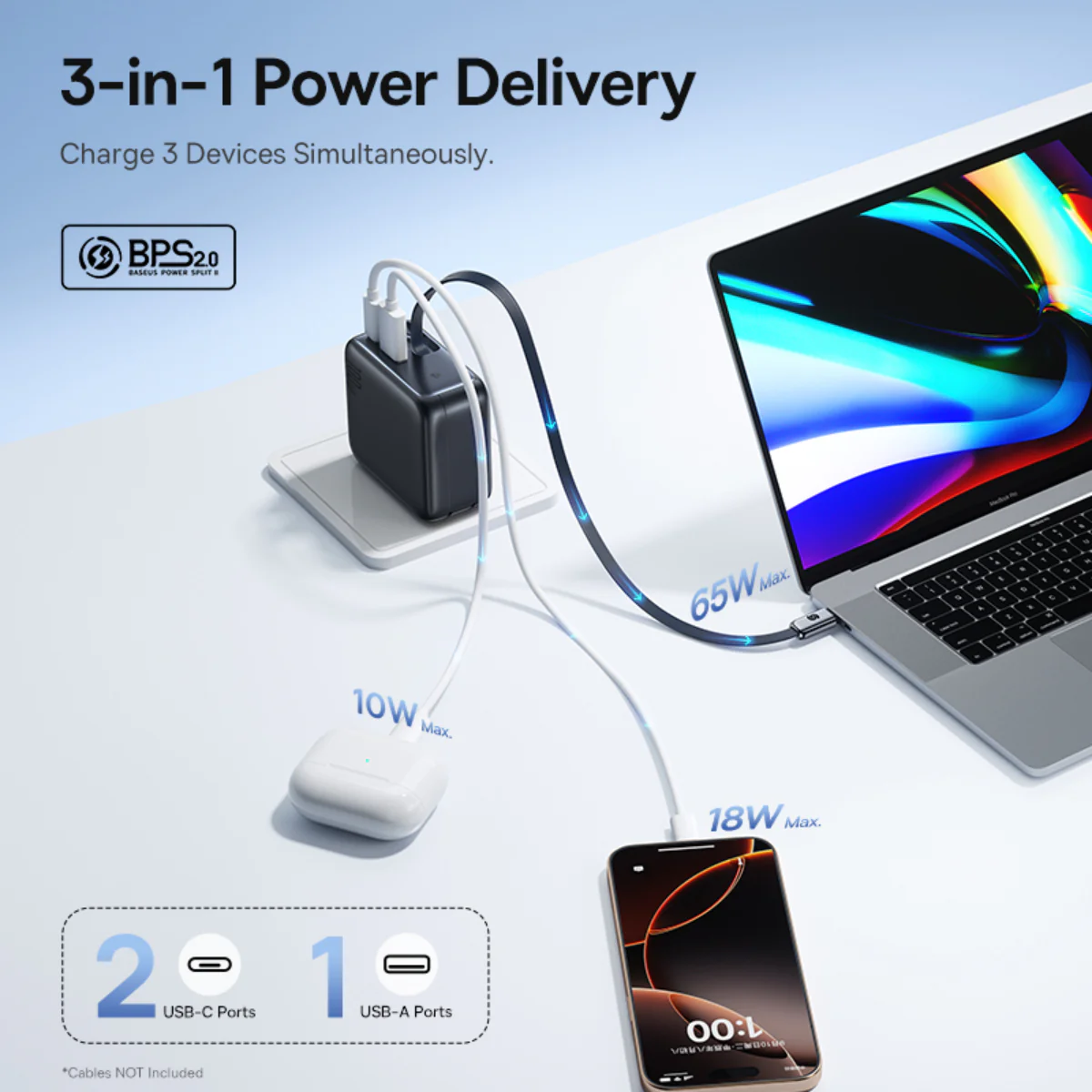 Chargeur BASEUS ENERCORE CJ11 "100W"  ORIGINAL – Image 5