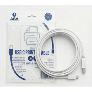 Cable Imprimante USB Type C pour Téléphone/PC/Macbook...