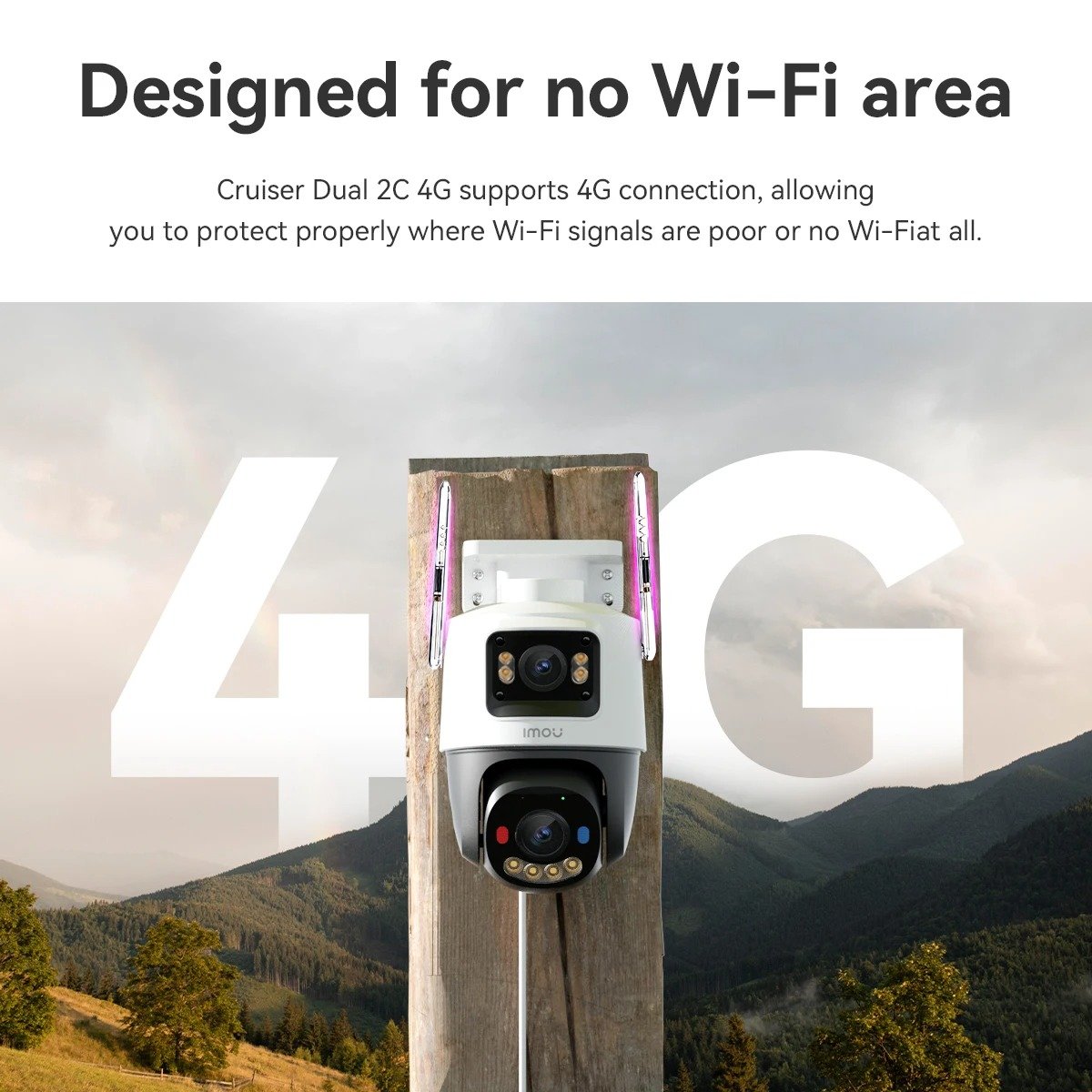 Camera Imou Extérieur Dual 2C 4G Sim 6MP – Image 4