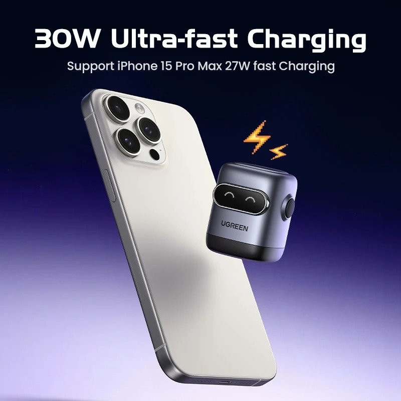 Chargeur Ugreen Robot Gan Fast Charger 30W – Image 5