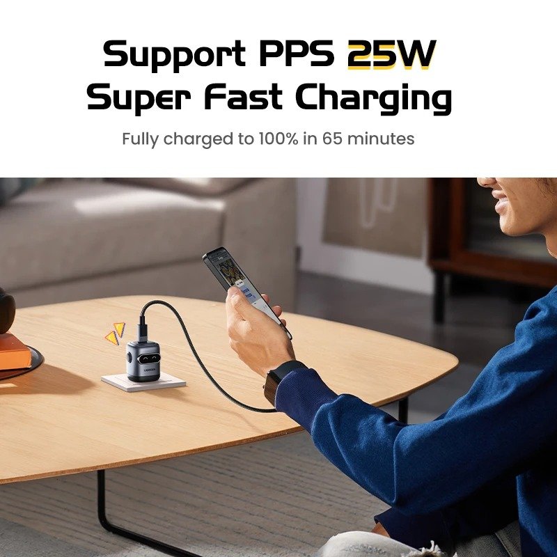 Chargeur Ugreen Robot Gan Fast Charger 30W – Image 7