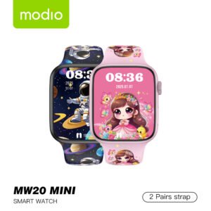 Smartwatch Modio MW20 Mini pour filles et garçons avec 2 bracelets – ساعة ذكية للأطفال