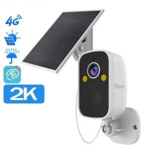 Camera Sécurité Extérieur Batterie Solaire 4G
