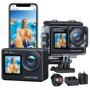 Wolfang GA200 Camera d'action 4K (Style GOPRO)