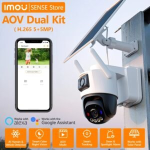 Caméra Imou AOV DUAL-LENS 4G/WIFI Batterie+Solar